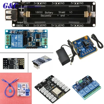 

ESP8266 development board test board sensor relay module burner 18650 battery holder diy electronics
