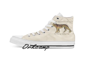 

William Blake The Tyger Custom Casual High Top lace-up Canvas shoes sneakers Drop shipping