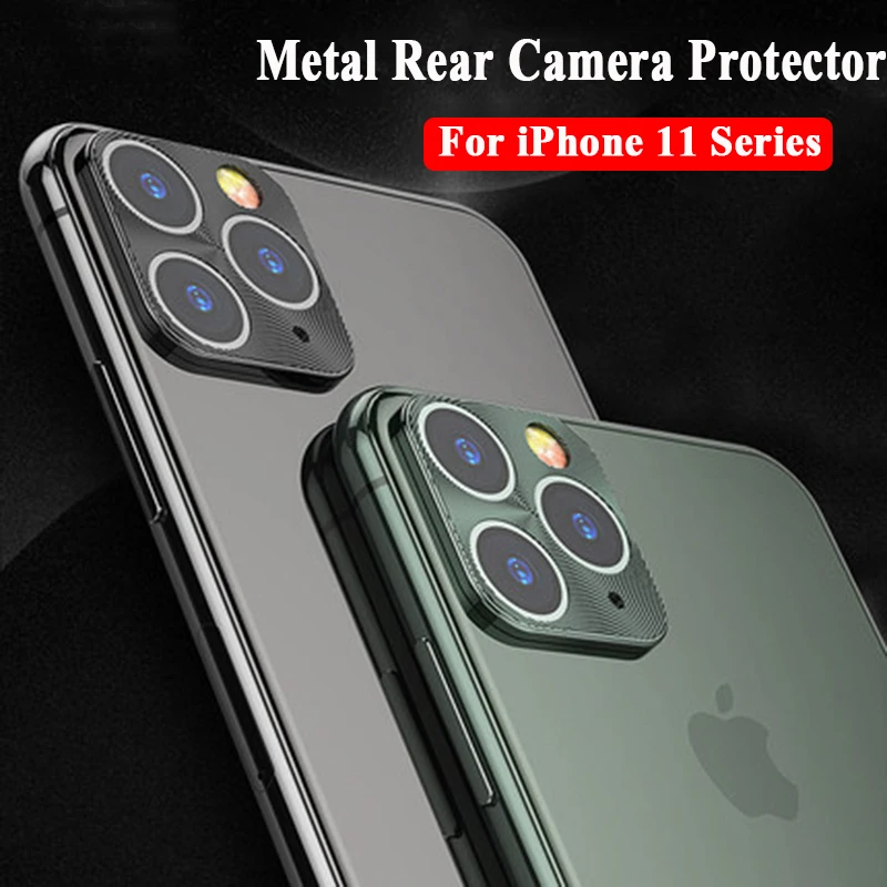Для iphone 11 Pro MAX металлическая защитная крышка для объектива камеры для iphone X XS Max XR 7 8 Plus кольцо для объектива камеры защитный чехол