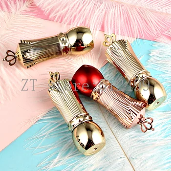 

10/20/50PCS Empty 12.1mm Gold/Red Golden Delicious Lipstick Tube DIY Makeup Refillable Package Container Lip Rouge Pipe Shell