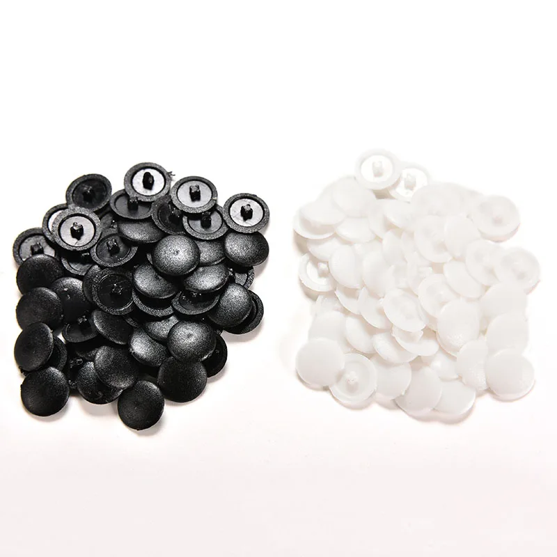 50/200x Plastic Screw Cover Caps Clip On Pozi Head Black White ColourA;b$ 