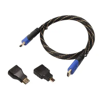 

0.5M-10M Aluminum Cable To Mini V1.4 HD 3D HDTV Adapter Set