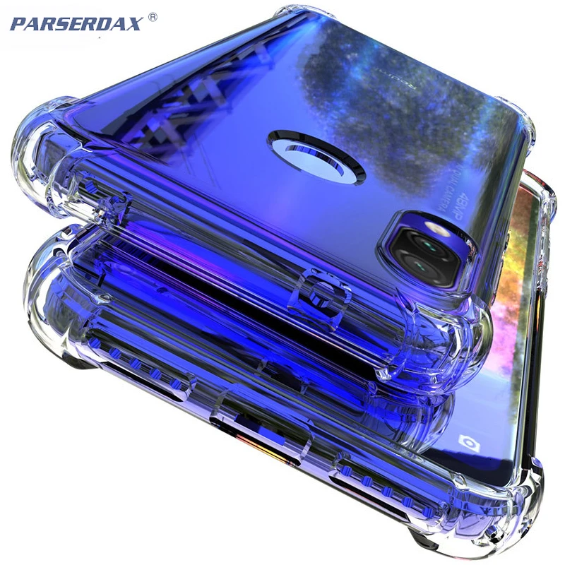 Clear Protective Heavy Duty TPU Bumper Phone Case For Xiaomi Redmi Note 8 7 6 5 Pro 5A 4 4X Prime Transparent Soft Cover 1000Pcs