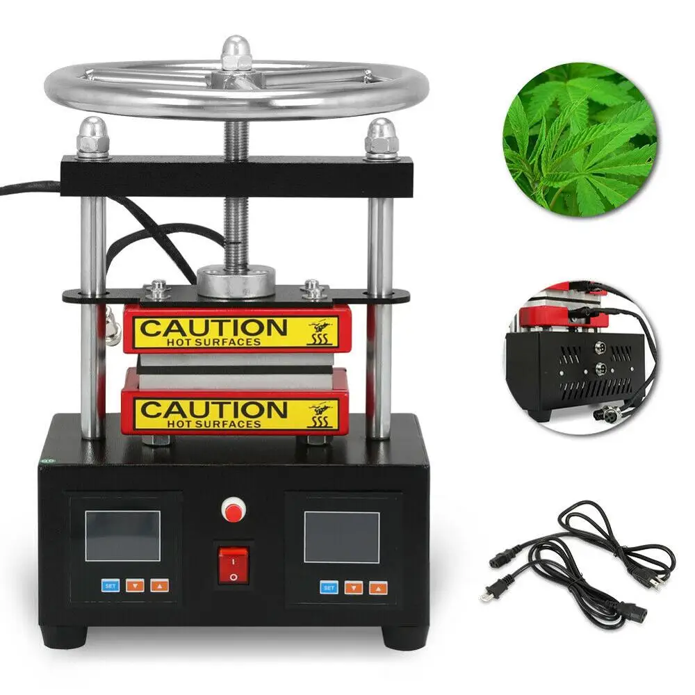 CK220 Professional Rosin Press Hand Crank Duel Heated Plates 2.4" x 4.7" US EU StockTool Parts