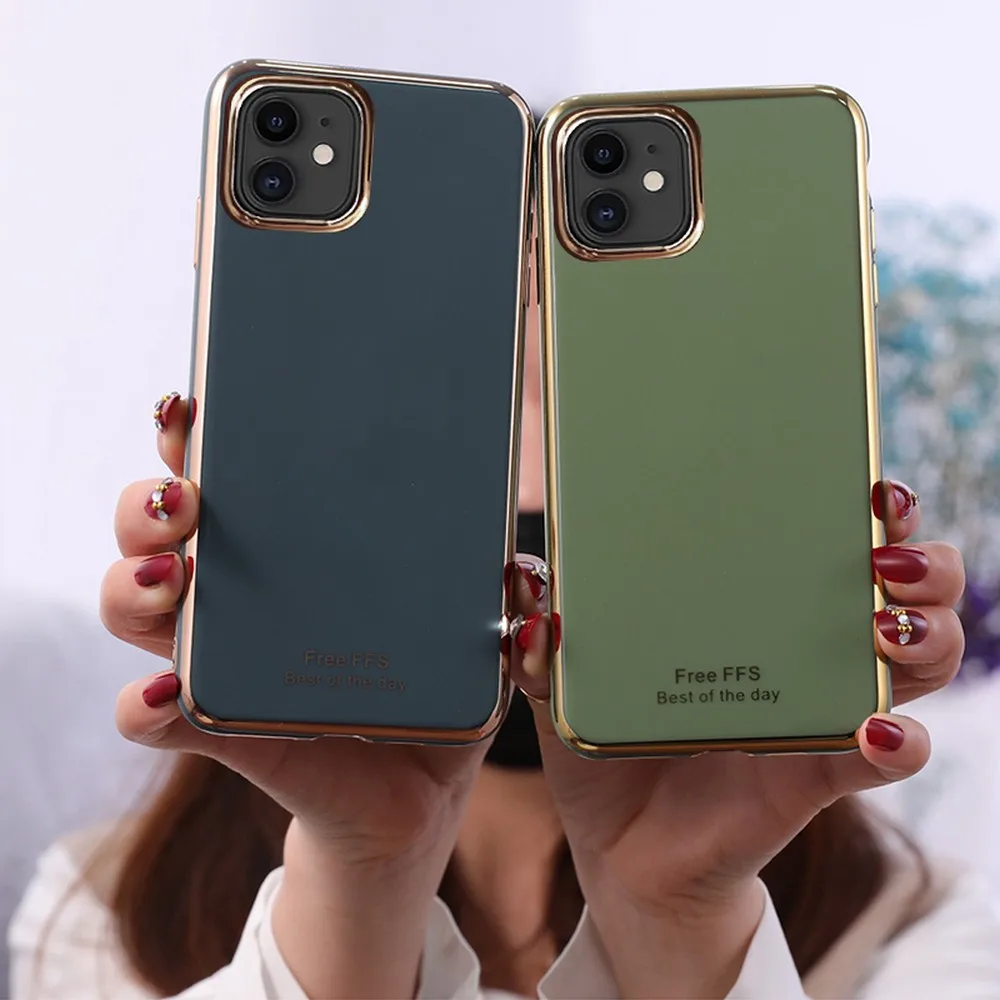 

Solid-color electroplated mobile phone case forApple 6 6s plus 7 8 7plus 8plus x XR XS Max 11 11pro Max