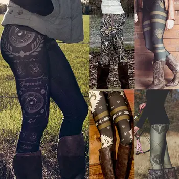 

Fashion Skinny Print Casual Leggings Stretchy Sexy Jeggings Pencil Pants