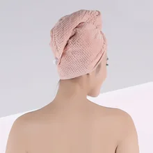 Водопоглощающая сухая шапка для волос Су Ган Мао из плотного бархата кораллового цвета женская сумка для сушки волос полотенце для волос сухая шапка для волос Сухие волосы полезные Produ