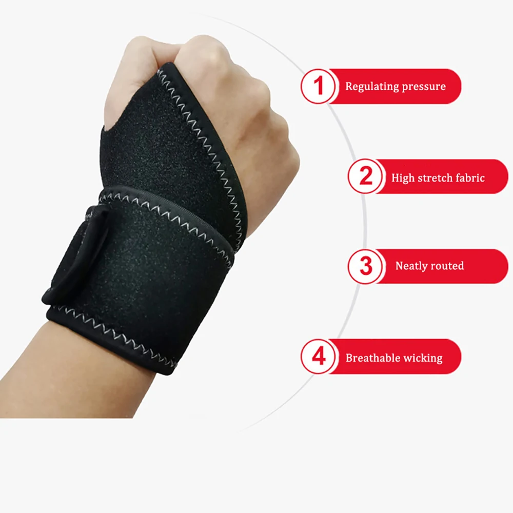 Wrist Guard Band Brace Carpal Tunnel Sprains Support Straps Gym Musculation Sports Bicycle Protect Pain Relief Wrap Bandage 1Pc