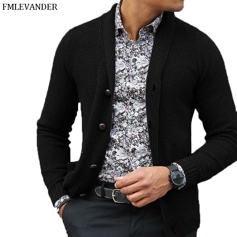 Мужская осенне зимняя верхняя одежда Ropa De Hombre 2019 модный кардиган мужской свитер