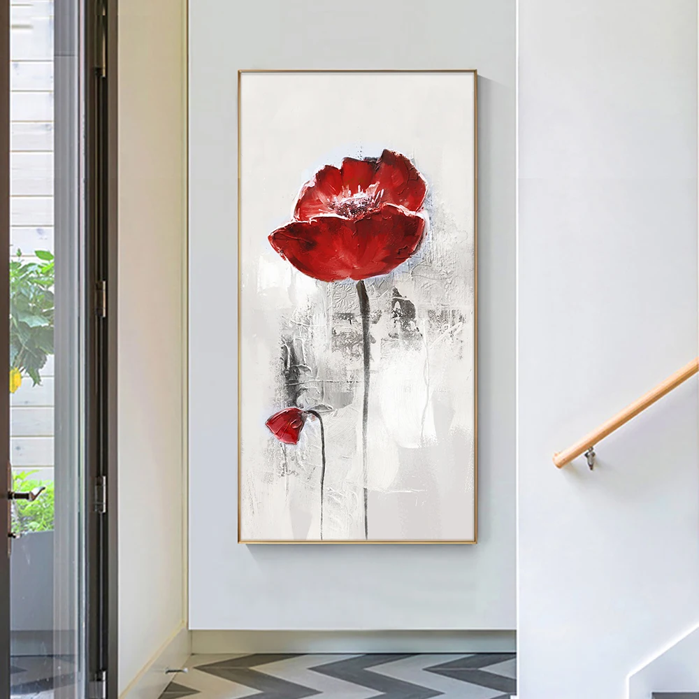 

KEYIQIAO Abstract Plant Flower Canvas Poster Minimalist Art Canvas Wall Art Picture Print For Modern Home Room Decoration