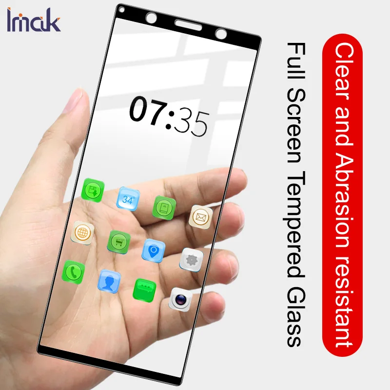 

Glass For Sony Xperia 1 5 10 tempered glass Protective film Imak Full coverage Screen Protector fullscreen cover protection