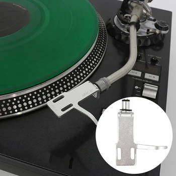 

Tape Rapair Tool Metal Easy Install LP With Cables Gracious Universal Turntable Headshell Durable Phonograph Replacement Mount
