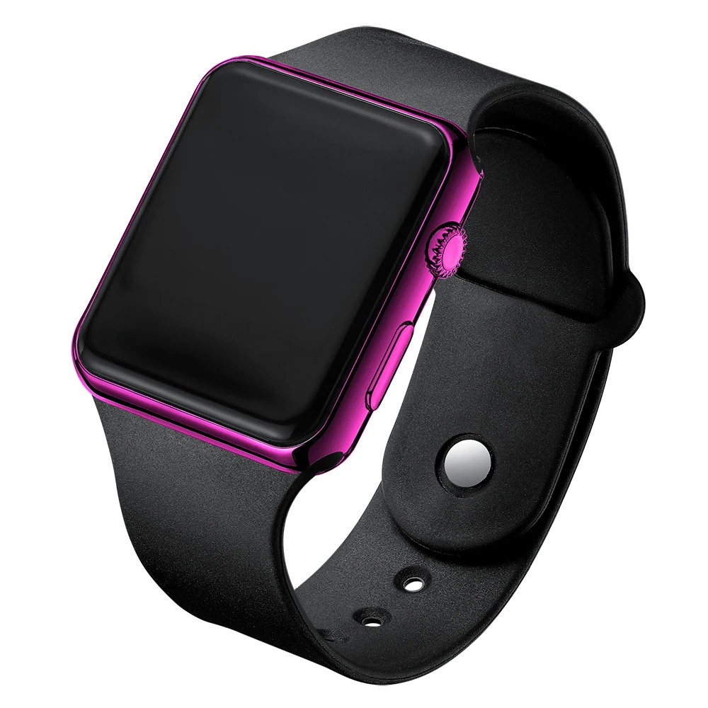 Men Watch Women Casual Sports Watches White LED Electronic Digital Candy Color Silicone Wrist Watch Children Dropshipping