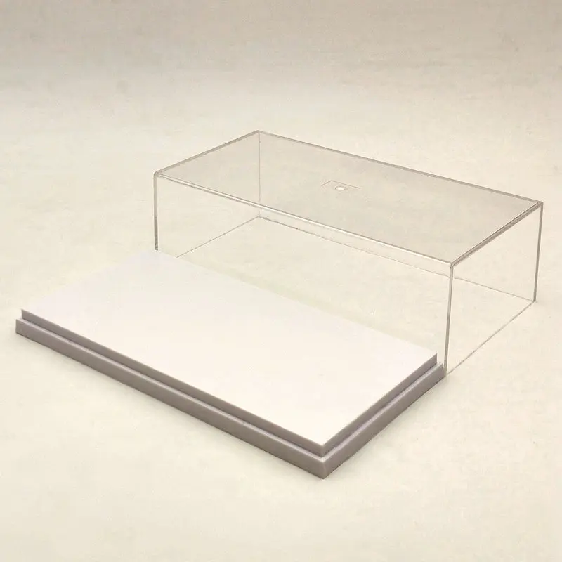 Model Car Hand-made Acrylic Case Display Box Cover Dust Proof Transparent 20cm 