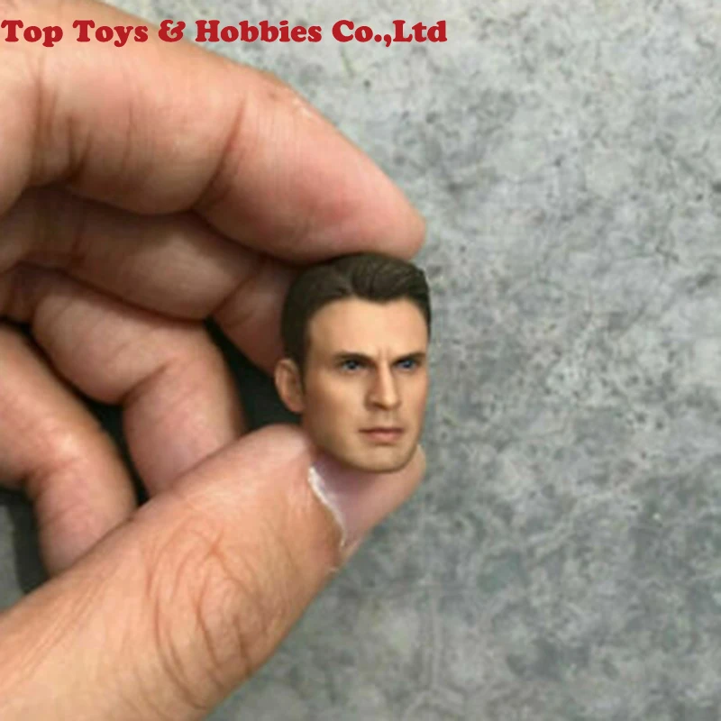 

In stock 1/12 SHF Captain America Steve Rogers Head Carved Model for 6'' Action Toys Iron Man Tony Stark Figure model Accessory