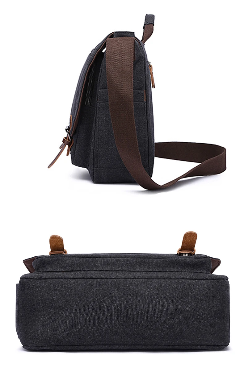 Ретро холщовая многофункциональная сумка-мессенджер на плечо, однотонные портфели, чемодан с карманом для карт для мужчин и женщин, уличная офисная сумка XA288ZC