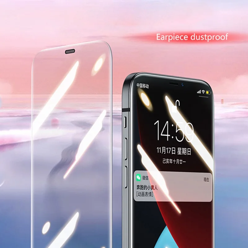 Защитное стекло для iphone 12 Pro Max полная прозрачная защита экрана без оправы