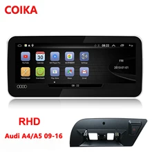 COIKA 10,2" Android 9,0 система автомобиля радио плеер для Audi A4 A5 2009- ips сенсорный экран стерео Google wifi BT SWC 4G Carplay