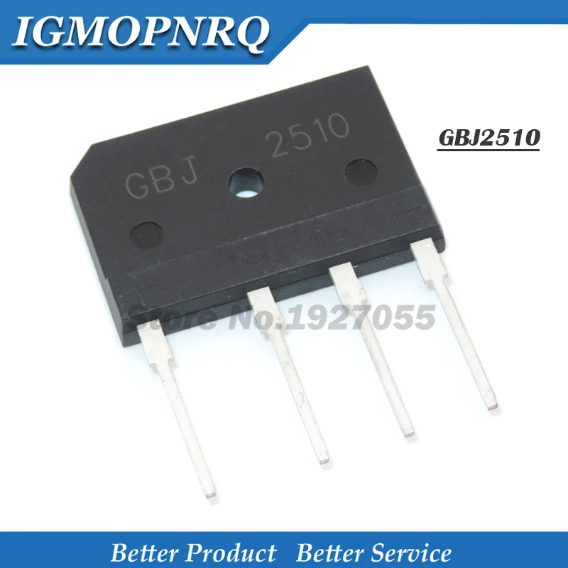 5 шт. KBJ2510 застежкой-молнией GBJ2510 DIP J2510 2510 25A 1000V выпрямительный плоский мост Нью