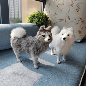 

Simulation Dog Decoration Labrador Husky Model Pet Dog Doll Model Birthday Gift Soft Decoration