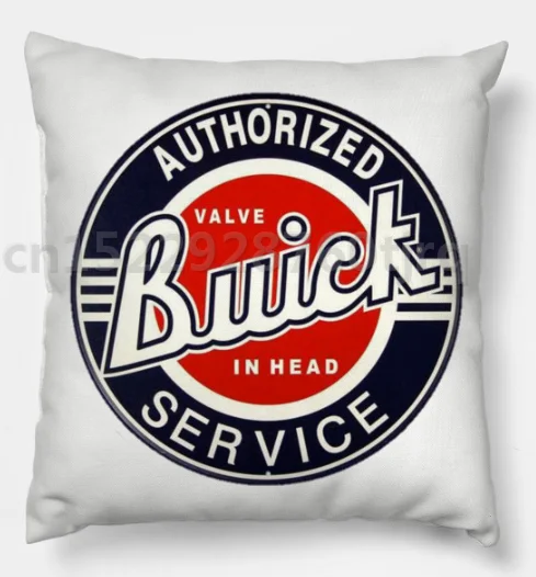 photo color Чехол для подушки с логотипом BUICK, Хлопковый чехол для подушки, 45X45 см, 55X55 см(двусторонний - Цвет: photo color