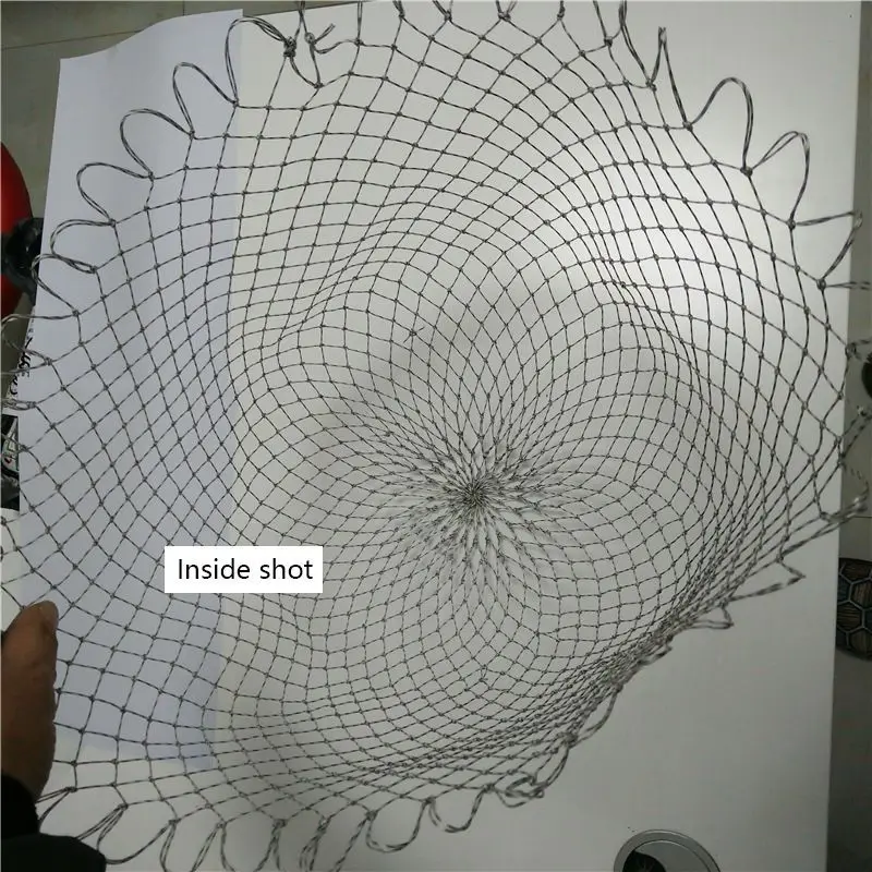 Fishing Net 35cm 40cm 50cm Depth Nylon Collapsible Rhombus Mesh Hole Folding
