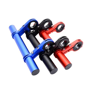 

Bike Bracket extension MTB Double Mountain Bike Handlebar Extender Expander Bicycle Tachometer Mount Flashlight Lamp Holder