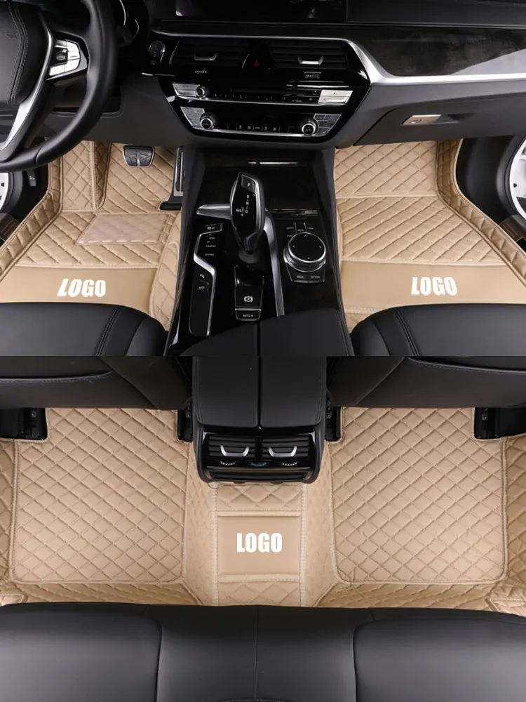 Кожаные автомобильные коврики на заказ для Jaguar, все модели F-PACE XJL XE F-TYPE XK XFL XEL XF, автомобильные аксессуары для стайлинга автомобилей
