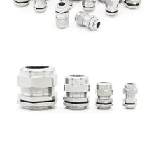 Настоящая нержавеющая сталь PG7 3,0-6,5 мм водонепроницаемый соединитель кабельный ввод