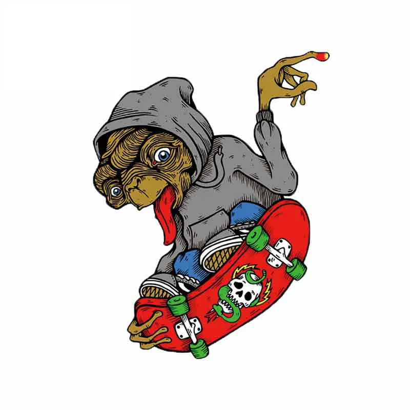 

Hot Sell ET Skates Lovely Cartoon Car Stickers KK Vinyl Decals Anti- for Window Car Assessoires KK13*10cm