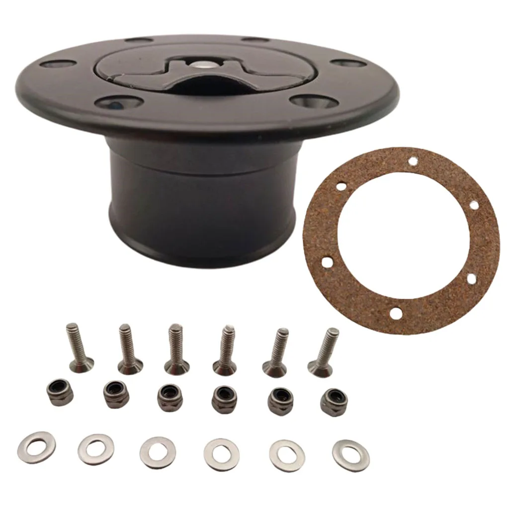 Aluminum Alloy Fuel Cell Fuel Surge Tank Cap Flush Mount 6 bolt ID 35.5mm