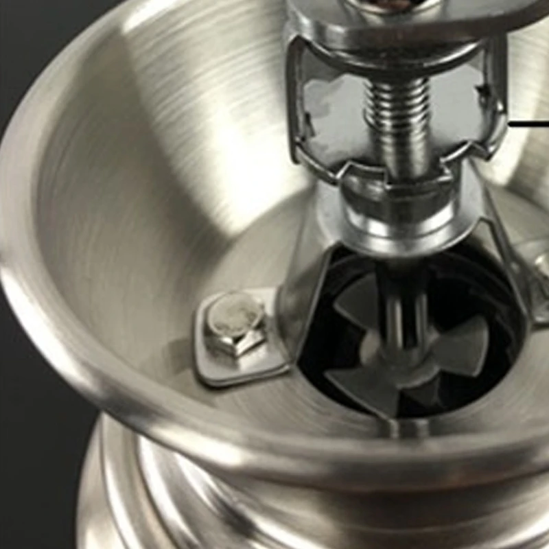 Portable Stainless Steel Hand Manual Coffee Grinder Handmade Bean Pepper Spice Burr Mill Kitchen Grinding Tool for Home