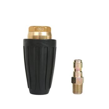

1*set 1/4 High Pressure Washer Rotating Turbo Nozzle Spray Tip Alloy Black