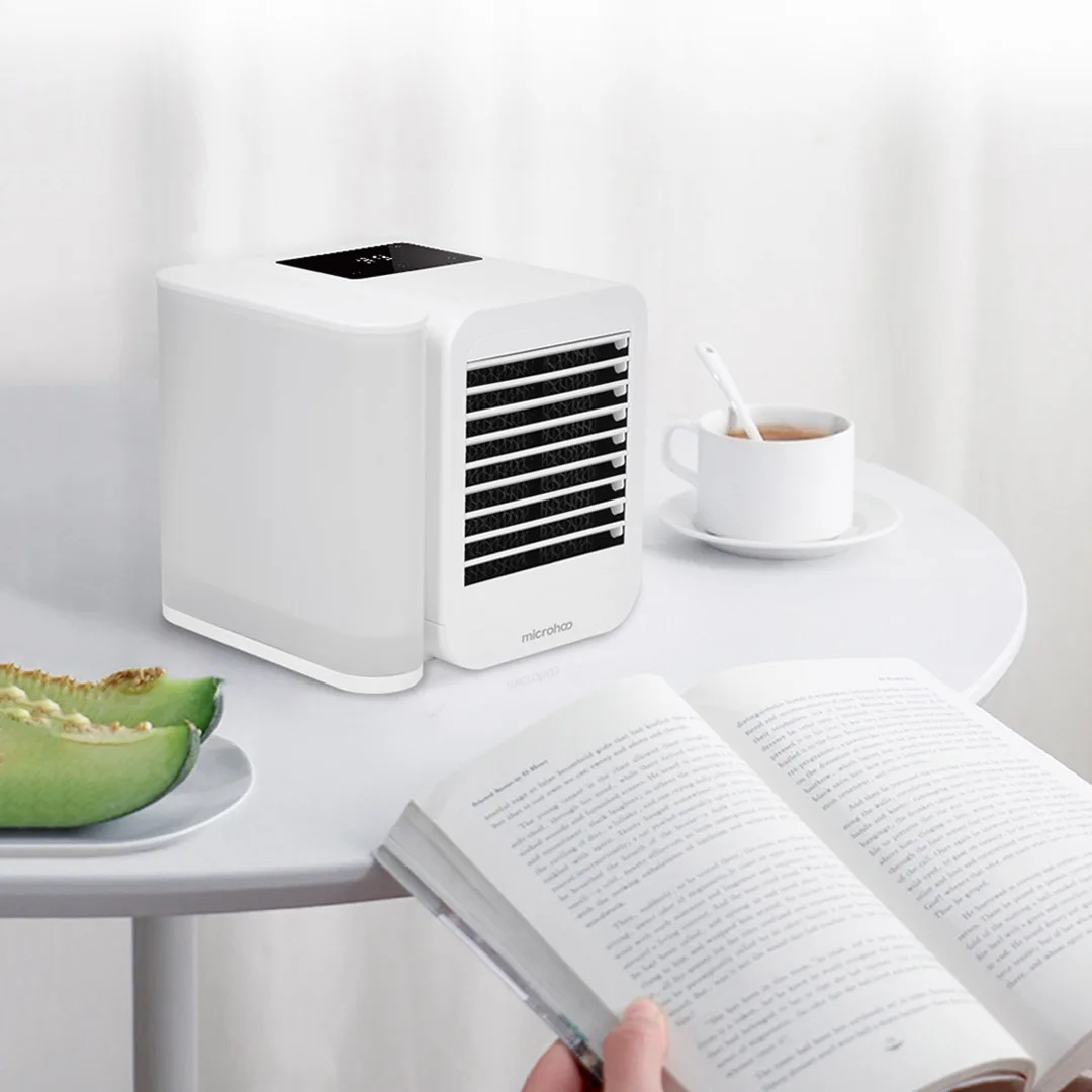  MICROHOO 6W 1000ml Water Capacity Mini Air Conditioner Touch-Screen 99-speed Adjustment Energy Savi