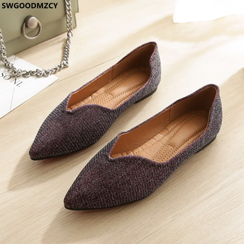 

Туфли женские на плоской подошве, без застежки, лоферы в Корейском стиле, 2024