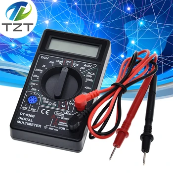 

DT830B Digital Multimeter AC/DC LCD Digital Multimeter 750/1000V Voltmeter Ammeter Ohm Tester High Safety Handheld Meter