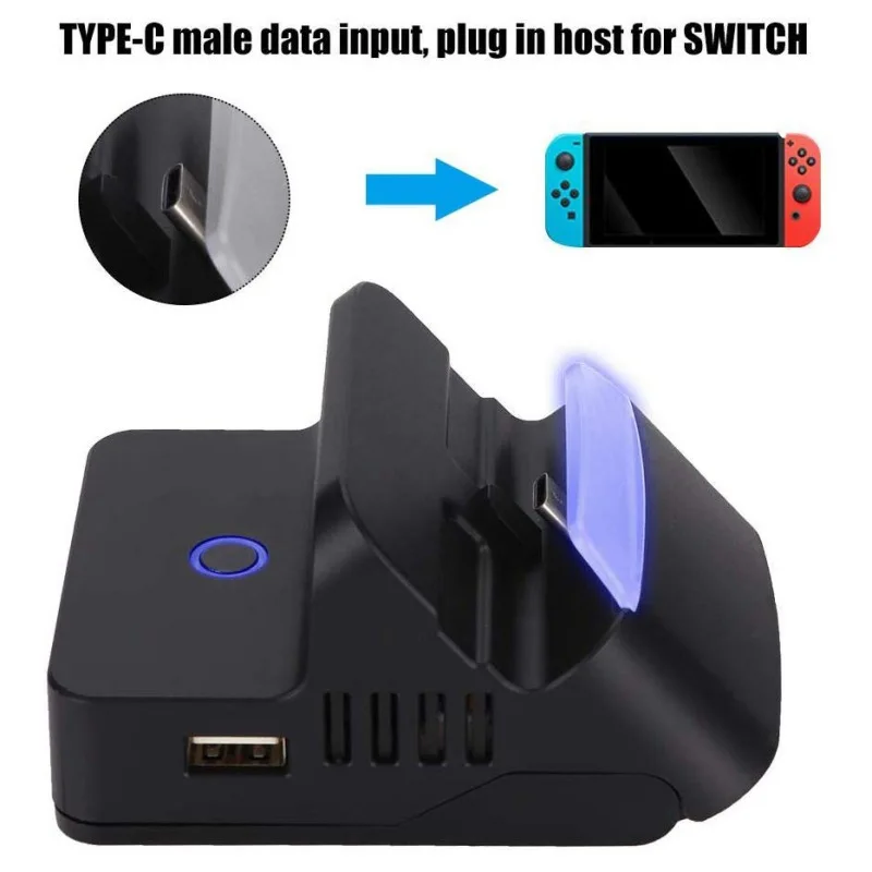 

Charging Base For Switch Portable Keyboard And Mouse Adapter Converter For HDMI Gamepad Console Accessories