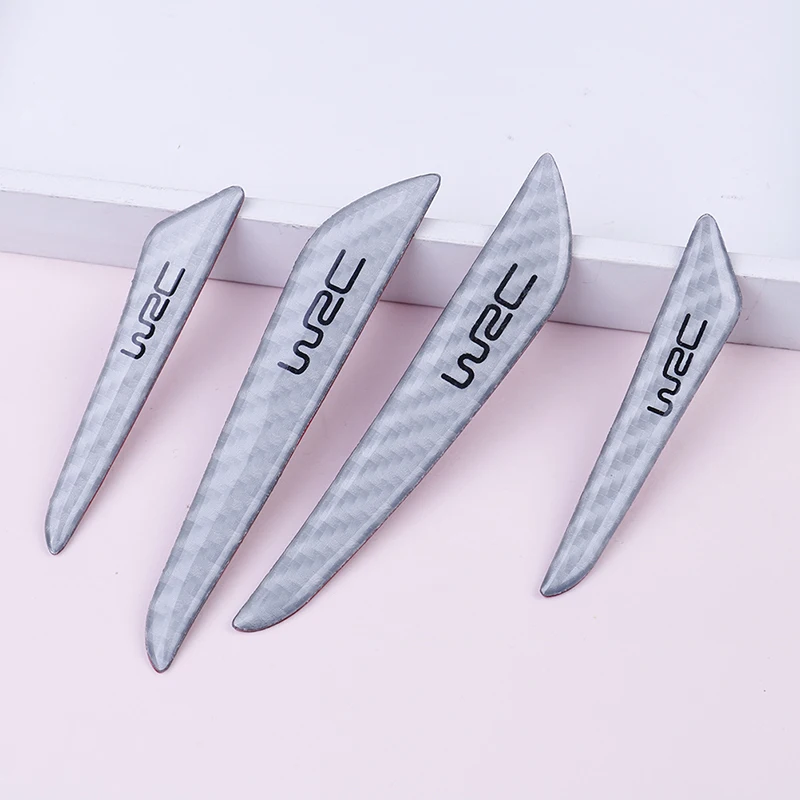 4pcs /set Silver Car Door Edge Guard Strip Protector Anti-collision Trim Sticker