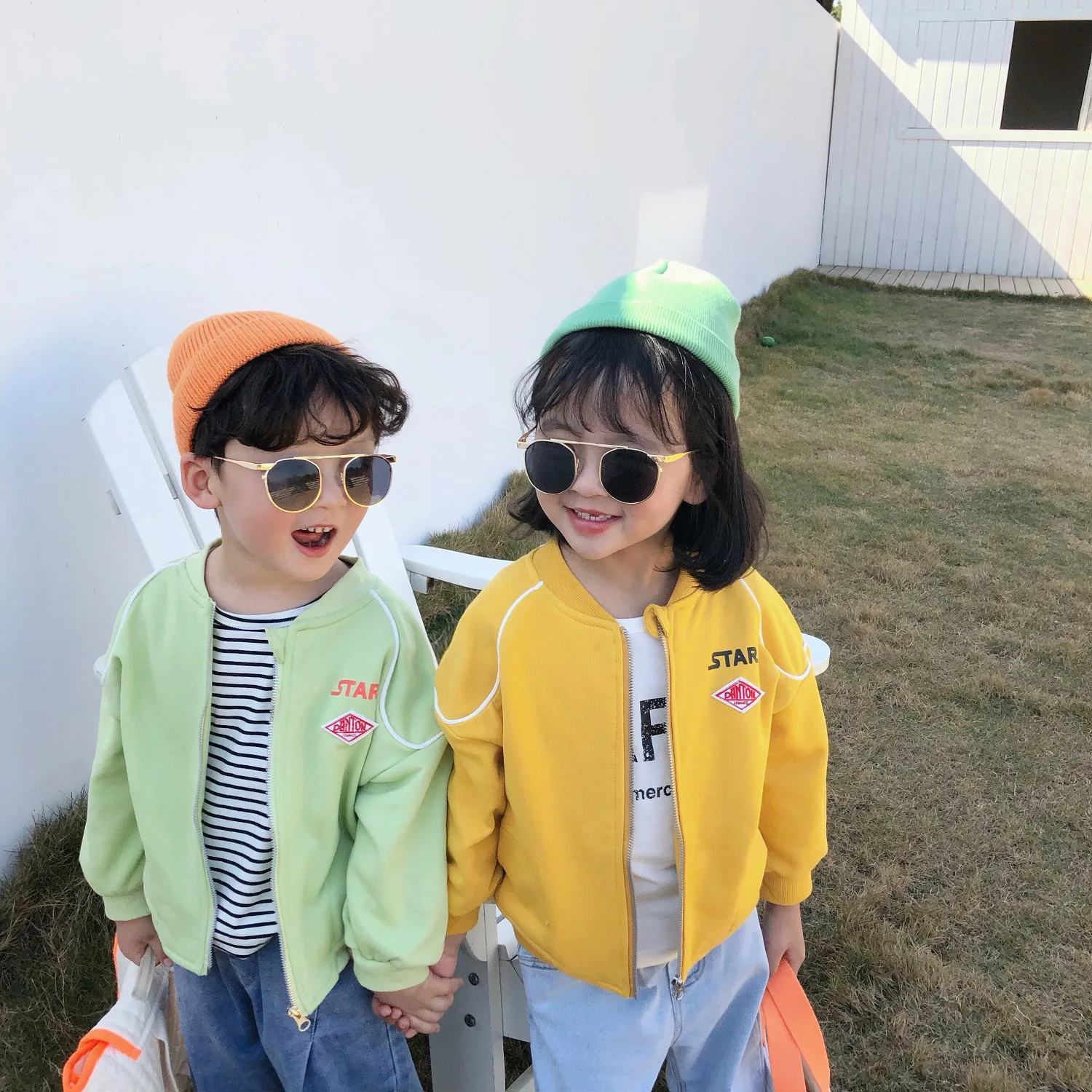 

Boys girls fashion Baseball jackets kids children Spring autumn casual zipper coats outwear 2-6Y