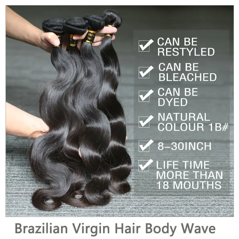 Rosabeauty 10A Brazilian Hair Body Wave 1/3/4 Pcs 100% Unprocessed Human Hair Weave 6-28 Inch Bundles Virgin Hair Extension Rosabeauty 10A Brazilian Hair Body Wave 1/3/4 Pcs 100% Unprocessed Human Hair Weave 6-28 Inch Bundles Virgin Hair Extension