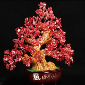 

Money Spinning Tree Ornament Crystal Hotel Crafts Business Beautiful Desktop Livingroom Gift Celebration Fortune Tree Ornament