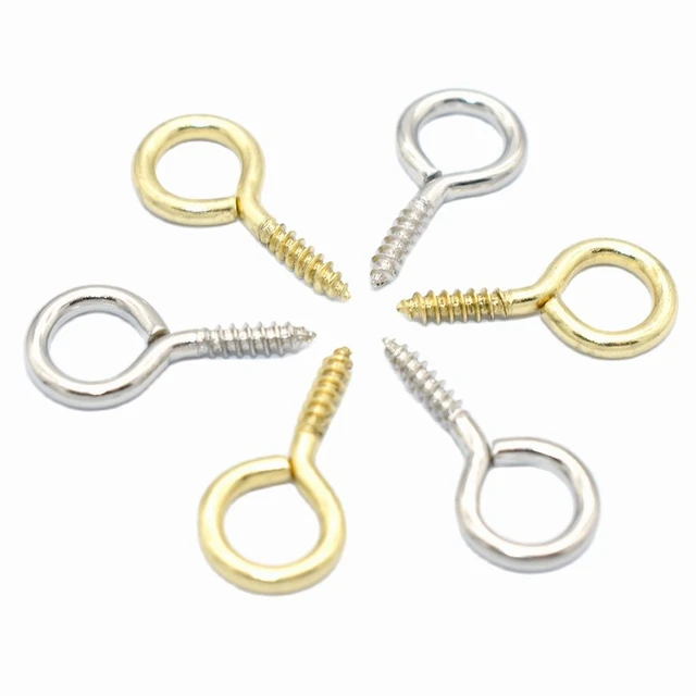 Small Iron Screw Eye,eye hook,Eye screw Bails,Clasps Hook Eyelets,Eye Hook  Pins,eye bail pegs for jewelry making DIY 17*9mm