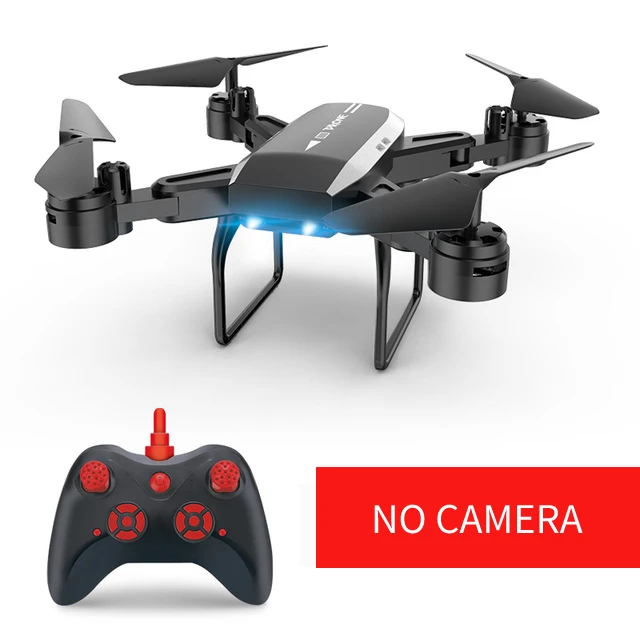 KY606D Дрон 4k Wi-Fi FPV HD камера селфи широкоугольная Высокая удержание долгое летающее время RC Квадрокоптер профессиональная аэрофотосъемка - Цвет: No Camera Black