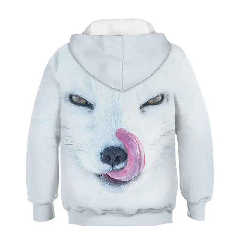 Ltimo modelo animal 3D impresin nios sudadera Abrigo con capucha suter nio leopardo Tigre estampado Cool ropa de ocio