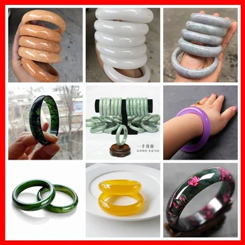 

Certificate Wholesale High Quality Natural Jade Bangles Grade A Pure Natural Stone Bracelet Jade Jewelry Chinese style bracelet