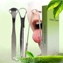 2 шт. скребок для языка профессиональный очиститель для устранения неприятного дыхания для ухода за полостью рта горячая Распродажа зубной щетка для чистки языка Скребок 2 в 1