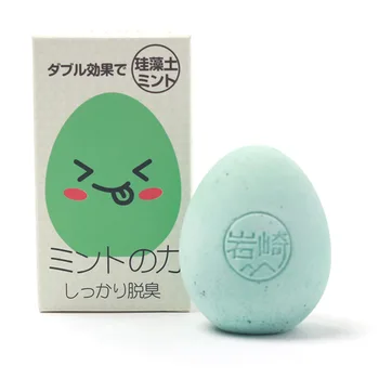 

Egg shape Wardrobe Diatomite Deodorizer Refrigerator Deodorizing Box Non-chemical Odor Eliminator Fishy Musty Moisture Remover