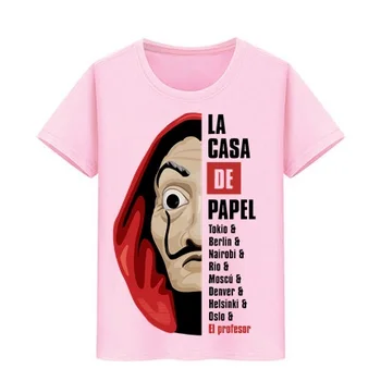 

Blouse clothes Children Tees Money Heist T-Shirt Boy Girl tshirt La Casa De Papel kid T shirts House of Paper Teenagers hip hop