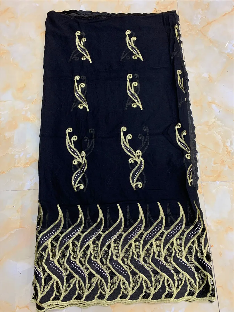 Хороший дизайн Африканский женский шарф большая вышивка мусульманский женский шарф тяжелый шарф для обертывания BM931