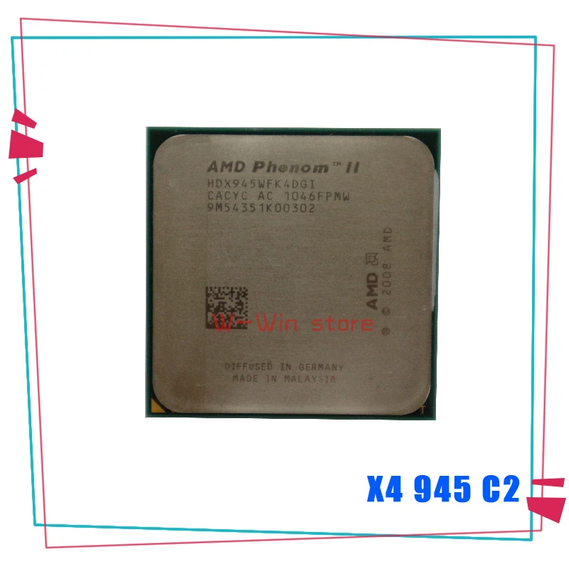 Четырехъядерный процессор AMD Phenom II X4 945 95 Вт 3 0 ГГц HDX945WFK4DGI разъем AM3 | Компьютеры и